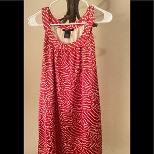 Silk fun and comfy res and white dress